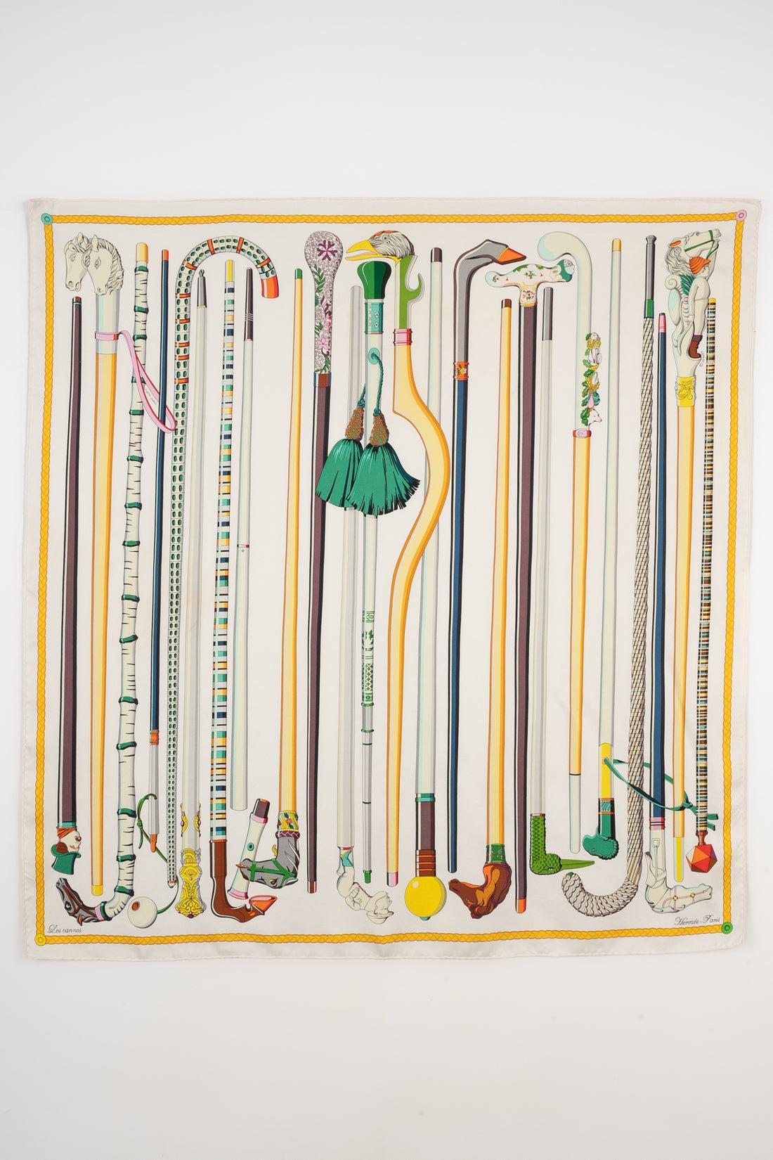 Hermès -  (Made in France) Silk twill square scarf with the 