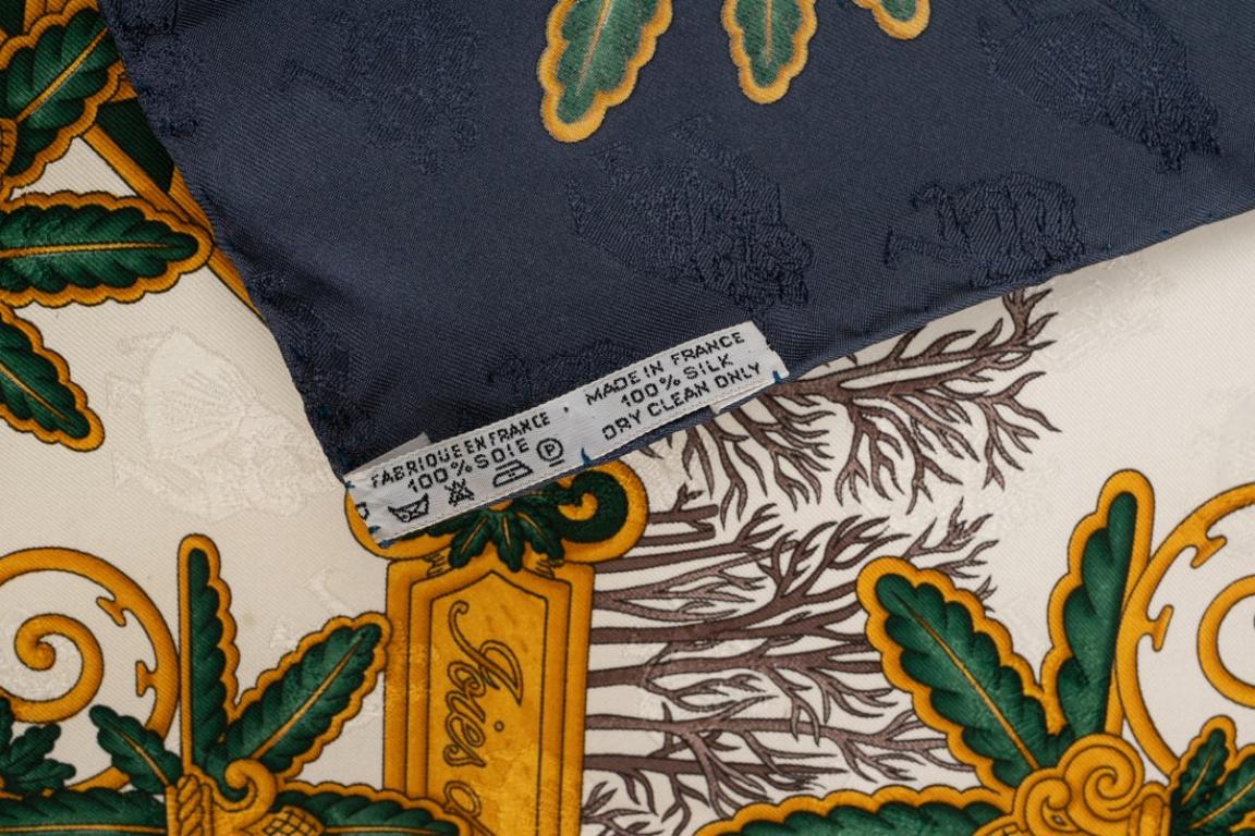  Foulard/Écharpe en sergé de soie Hermès 'A Winter Joy', 1993 Pour femmes 
