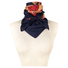 Hermès Silk Twill Foulard / Square Scarf "Sellier Paris"