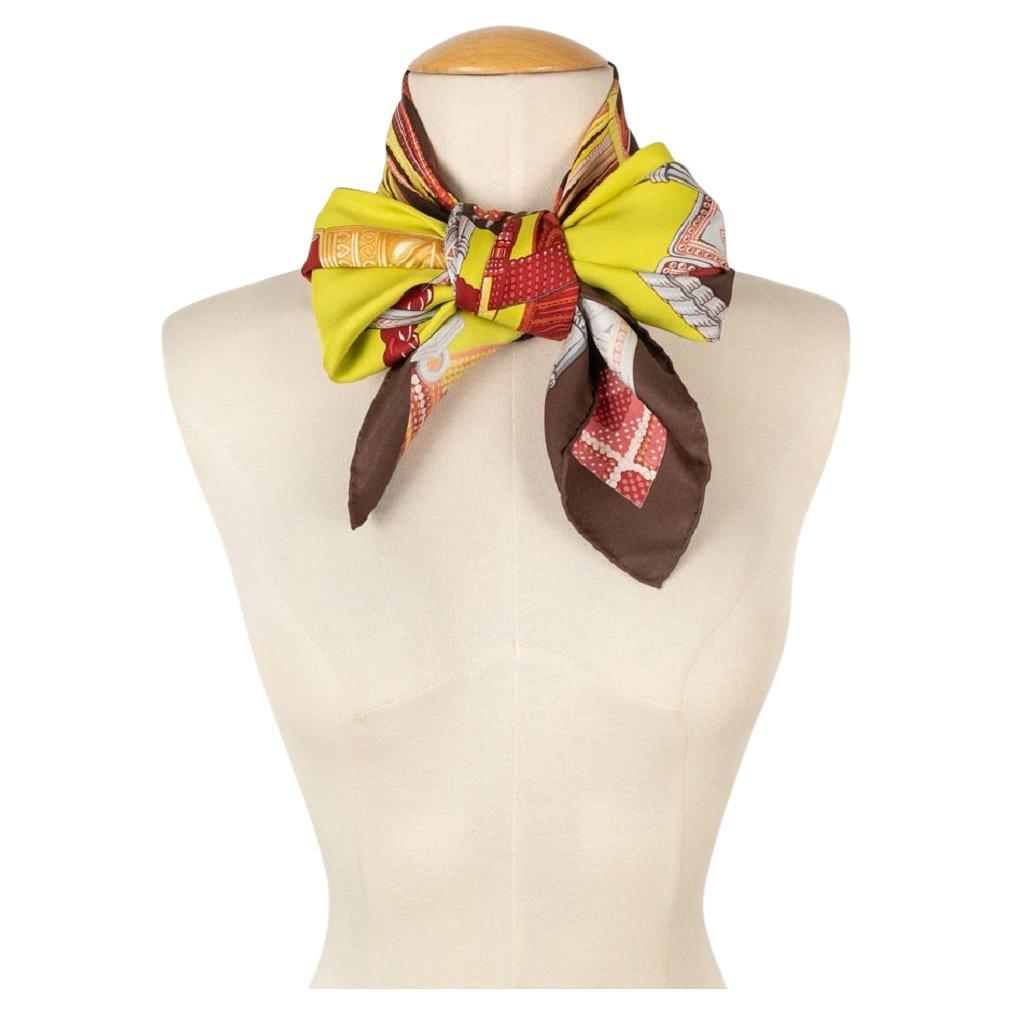 Hermès - (Made in France) Silk twill foulard / square scarf with the 