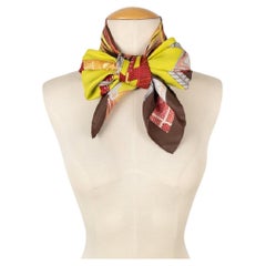 Hermès Silk Twill Foulard / Square Scarf with the "Belts and links", 2012