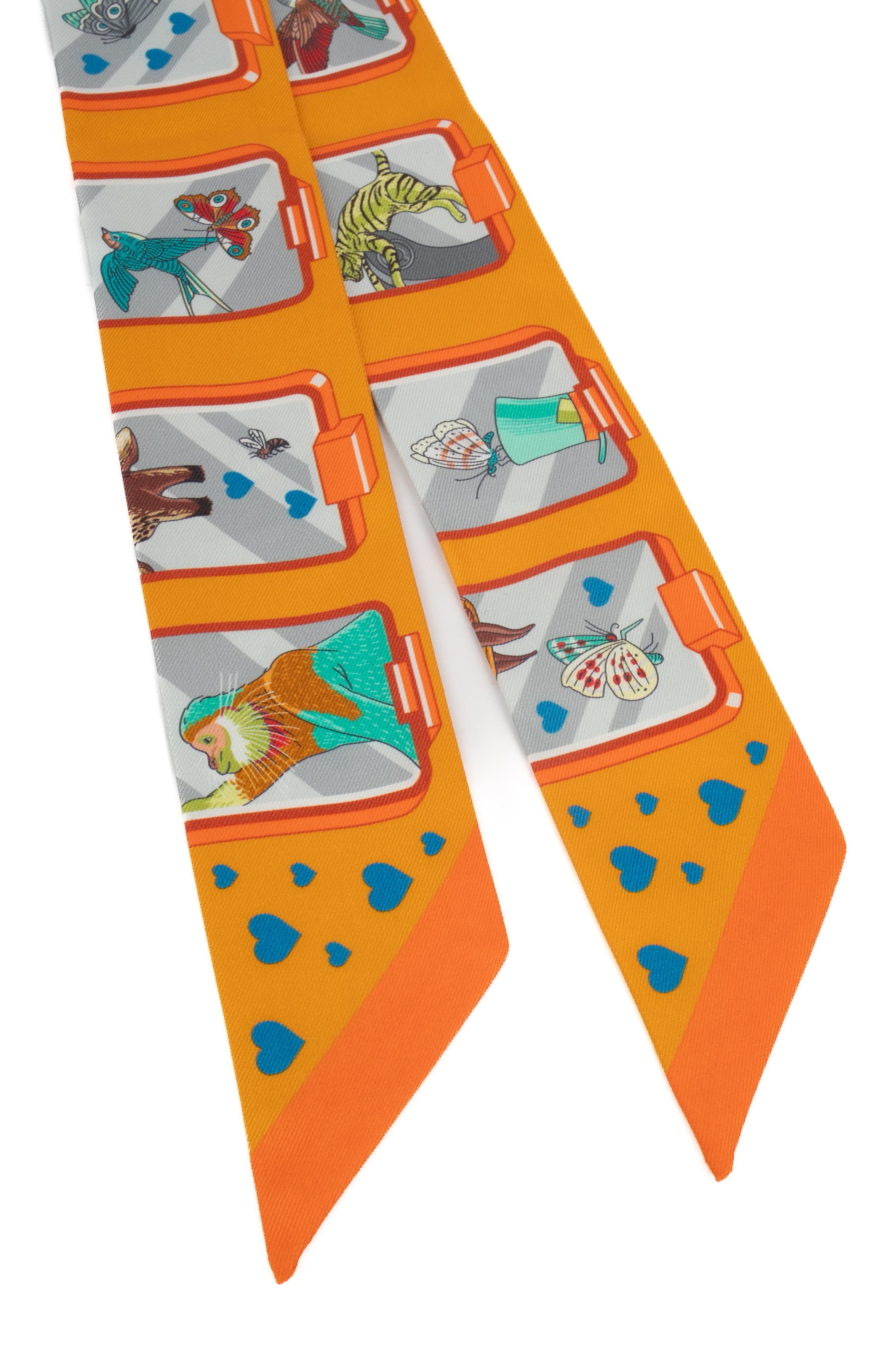 Twilly en soie Hermès en vente 2