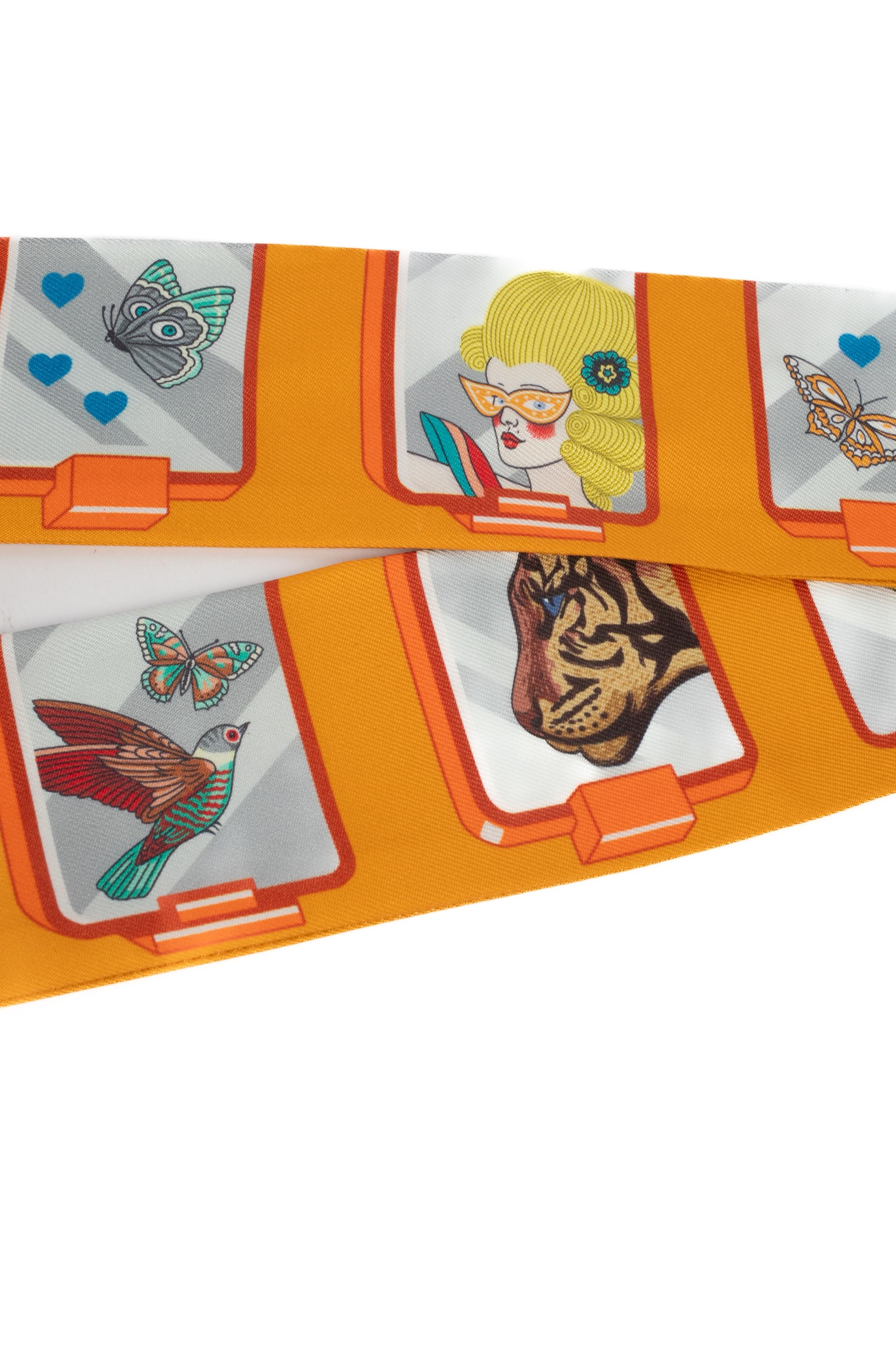 Twilly en soie Hermès en vente 3