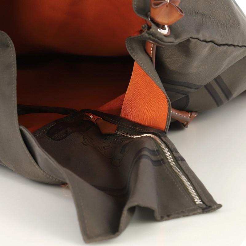 Hermes Silky City Handbag Printed Silk and Leather GM 2