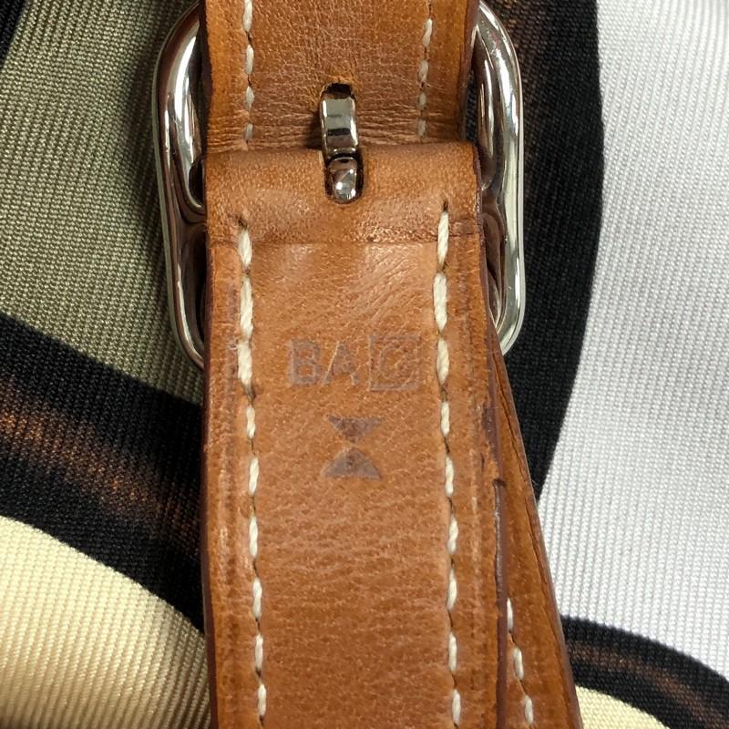 Hermes Silky City Handbag Printed Silk And Leather PM 3