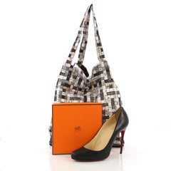 Hermes Silky Pop Tote Printed Silk