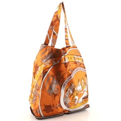 Hermès - Fourre-tout Pop en soie imprimée