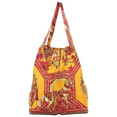 Hermes Silky Pop Tote Printed Silk