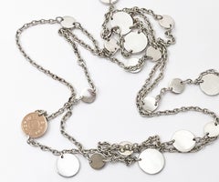 Hermes Silver 925 Gold 750 Confetti Necklace