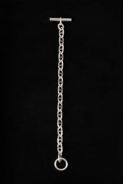 Hermès Silver Anchor Chain Bracelet