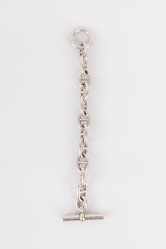 Hermès Silver Anchor Chain Bracelet