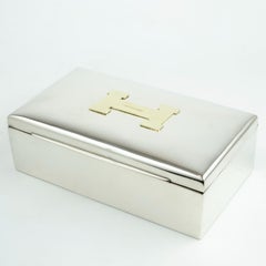 Hermes Silver and Gold Plated Cigarette Box