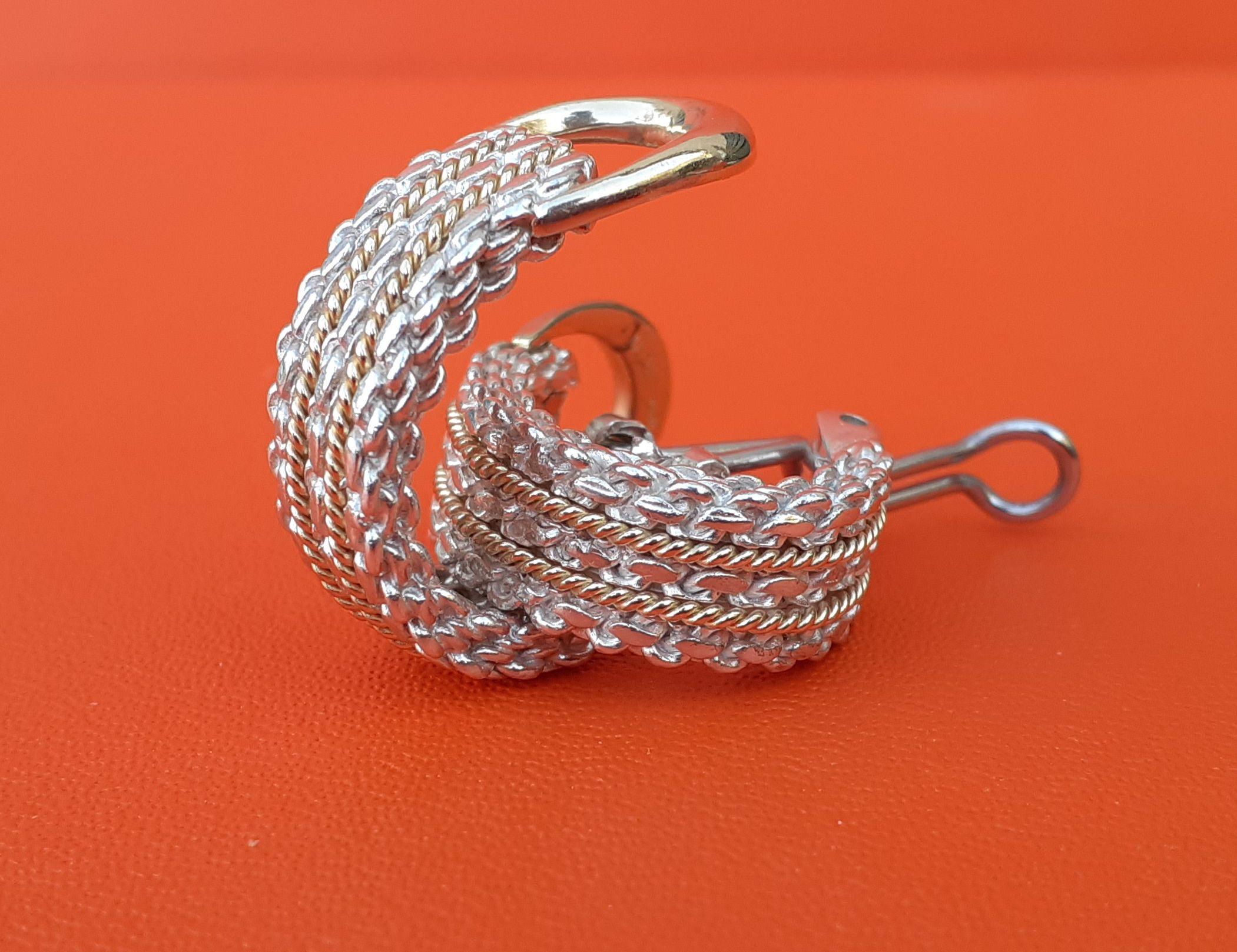 hermes clip on earrings