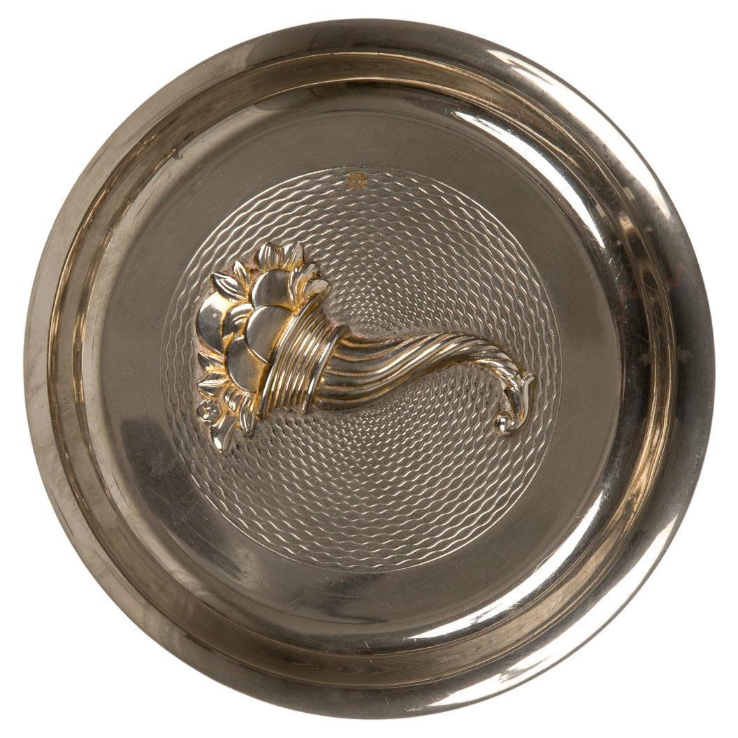 Hermes Silver Ashtray Organizer Cornucopia