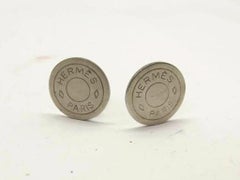 Hermès Silver Bijouterie Fantaisie Sellye 215739 Earrings