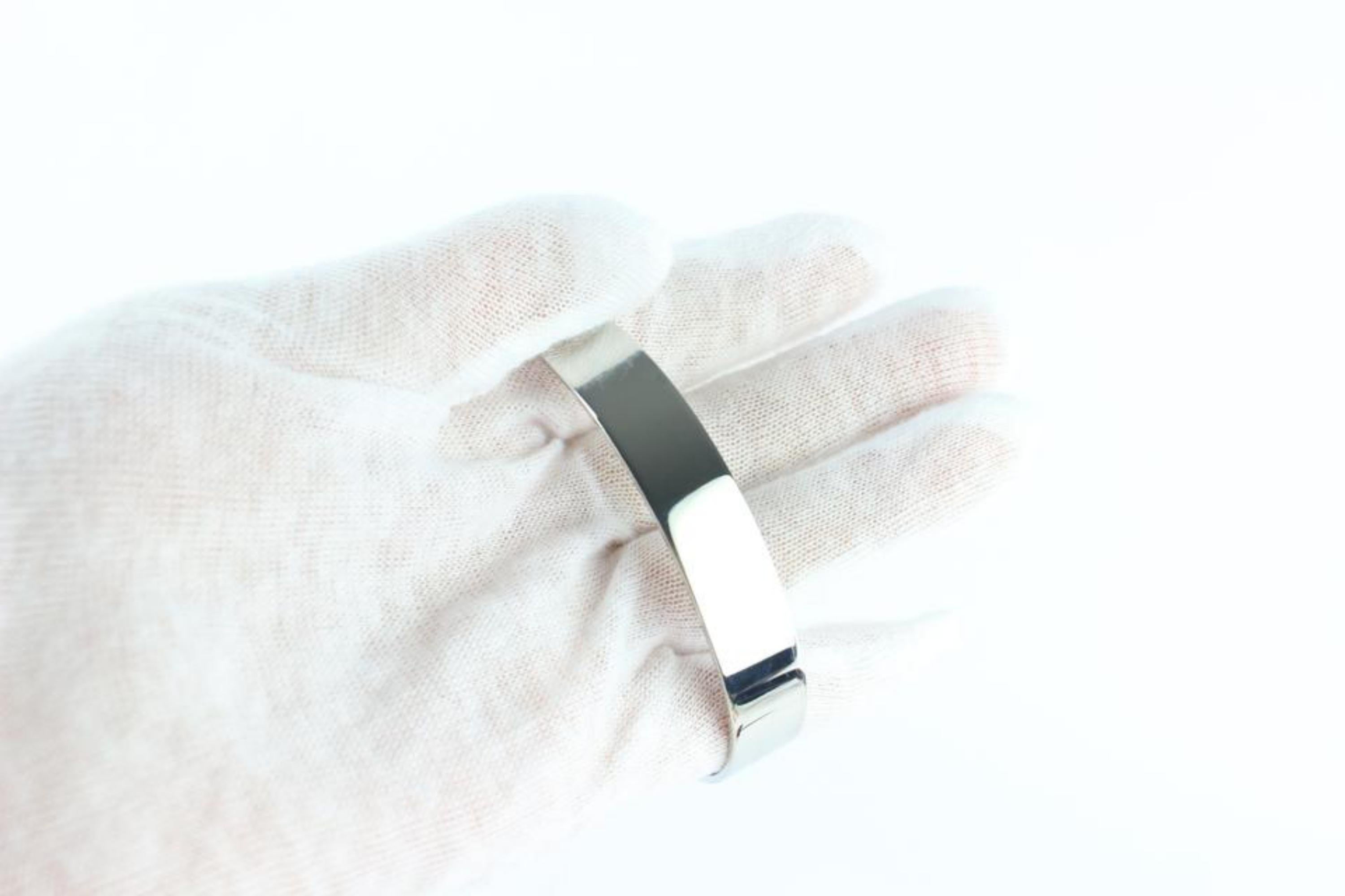 Hermès Silver Black Impulsif Bangle 9001zh74 Bracelet For Sale 7
