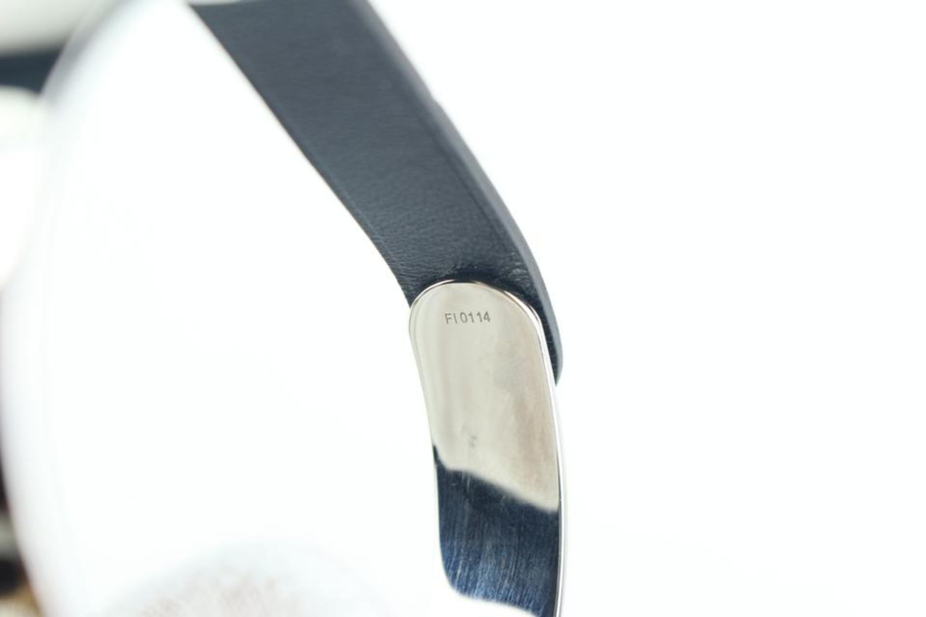Hermès Silver Black Impulsif Bangle 9001zh74 Bracelet For Sale 2