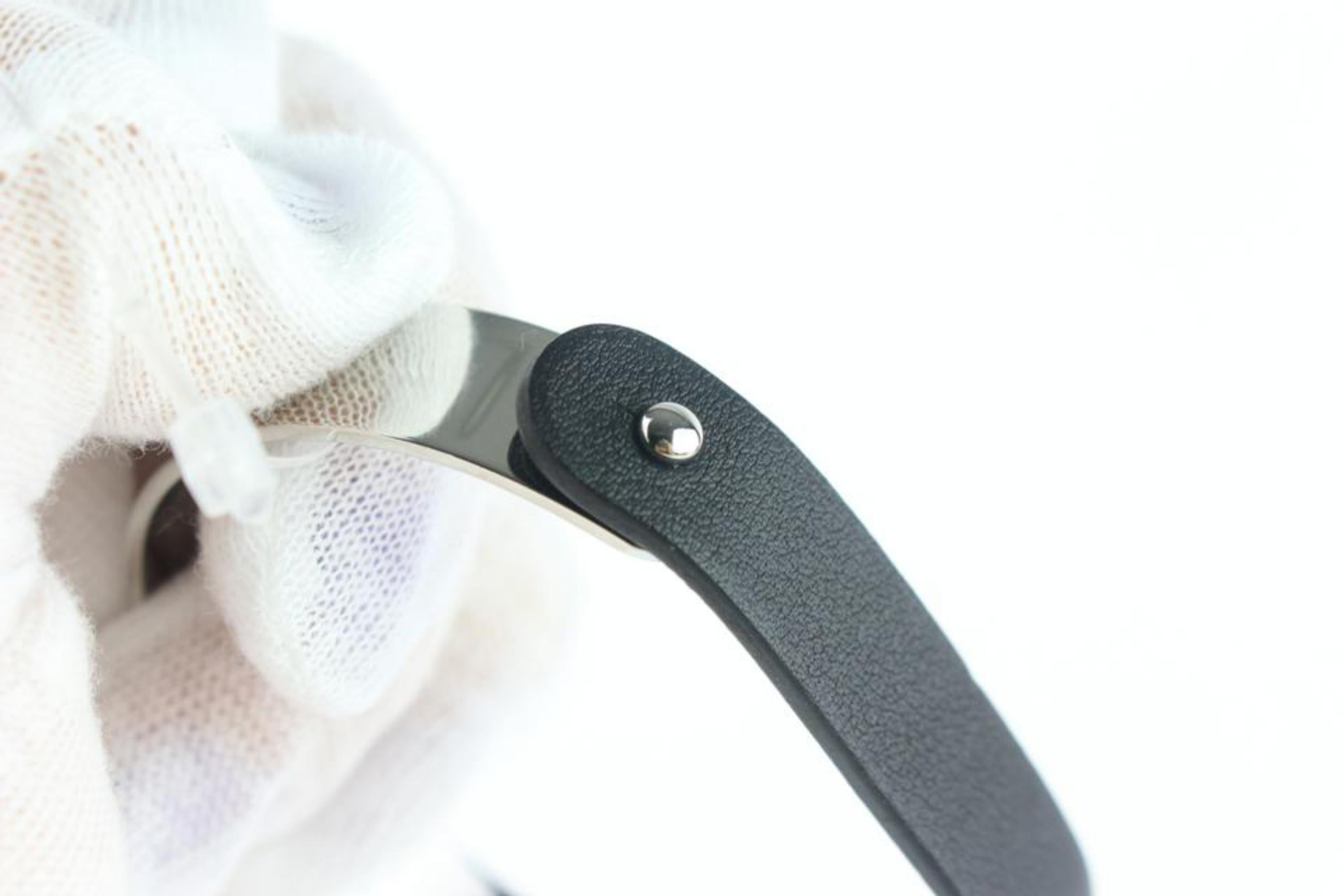 Hermès Silver Black Impulsif Bangle 9001zh74 Bracelet For Sale 4