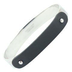 Hermès Silver Black Impulsif Bangle 9001zh74 Bracelet