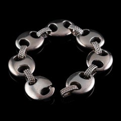 Hermès Silver Bracelet "Chaine Grain De Cafe"