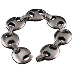 Hermès Silver Bracelet "Chaine Grain De Cafe"