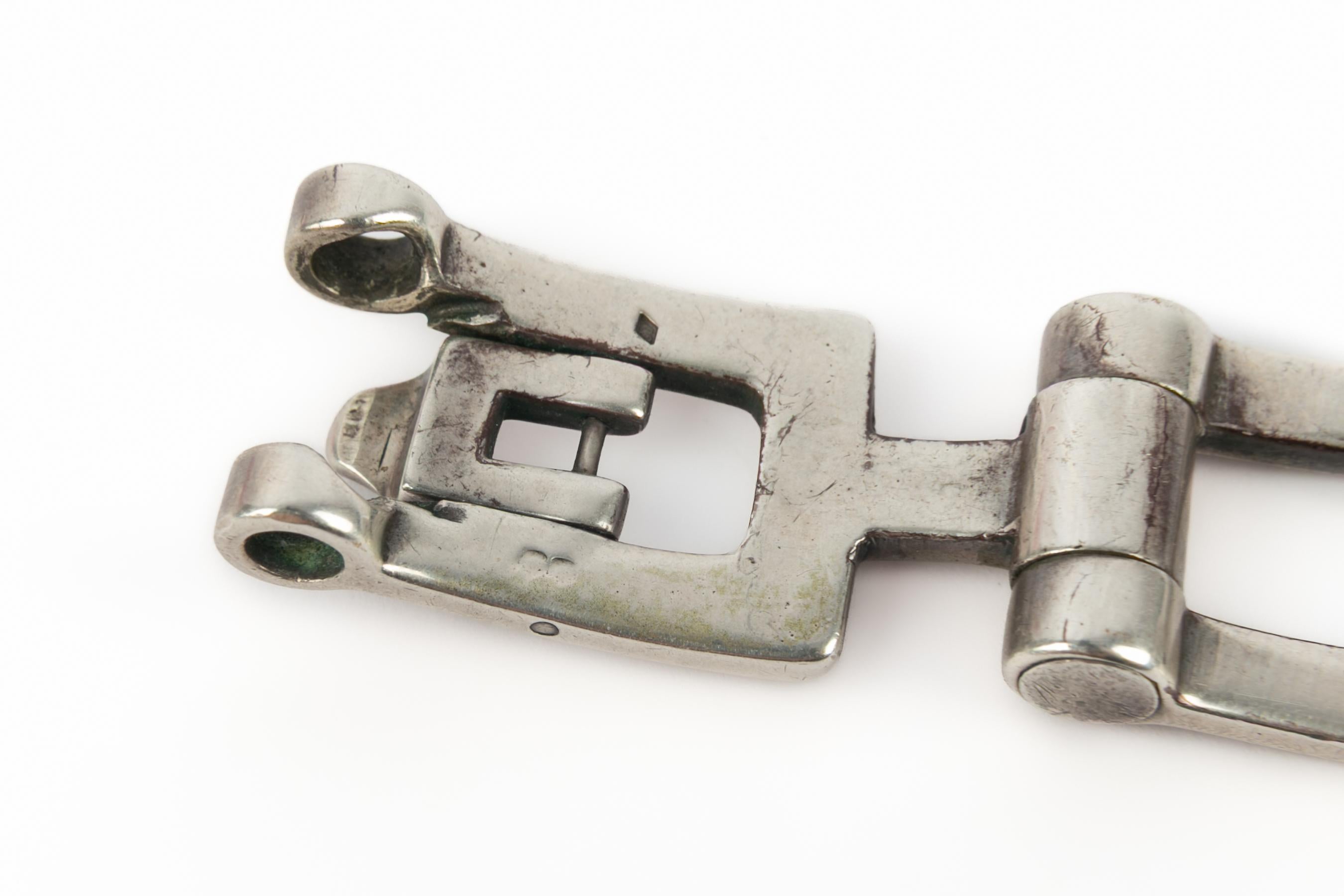 Hermès silver bracelet For Sale 8