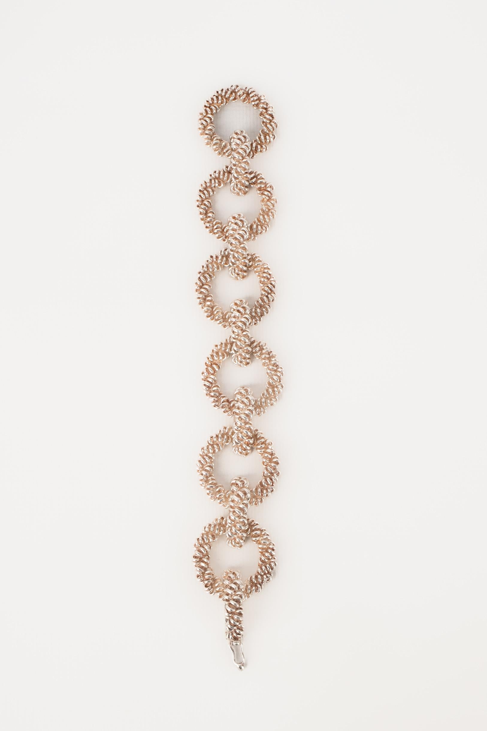 Pulsera de plata Hermès en Excelente estado para la venta en SAINT-OUEN-SUR-SEINE, FR