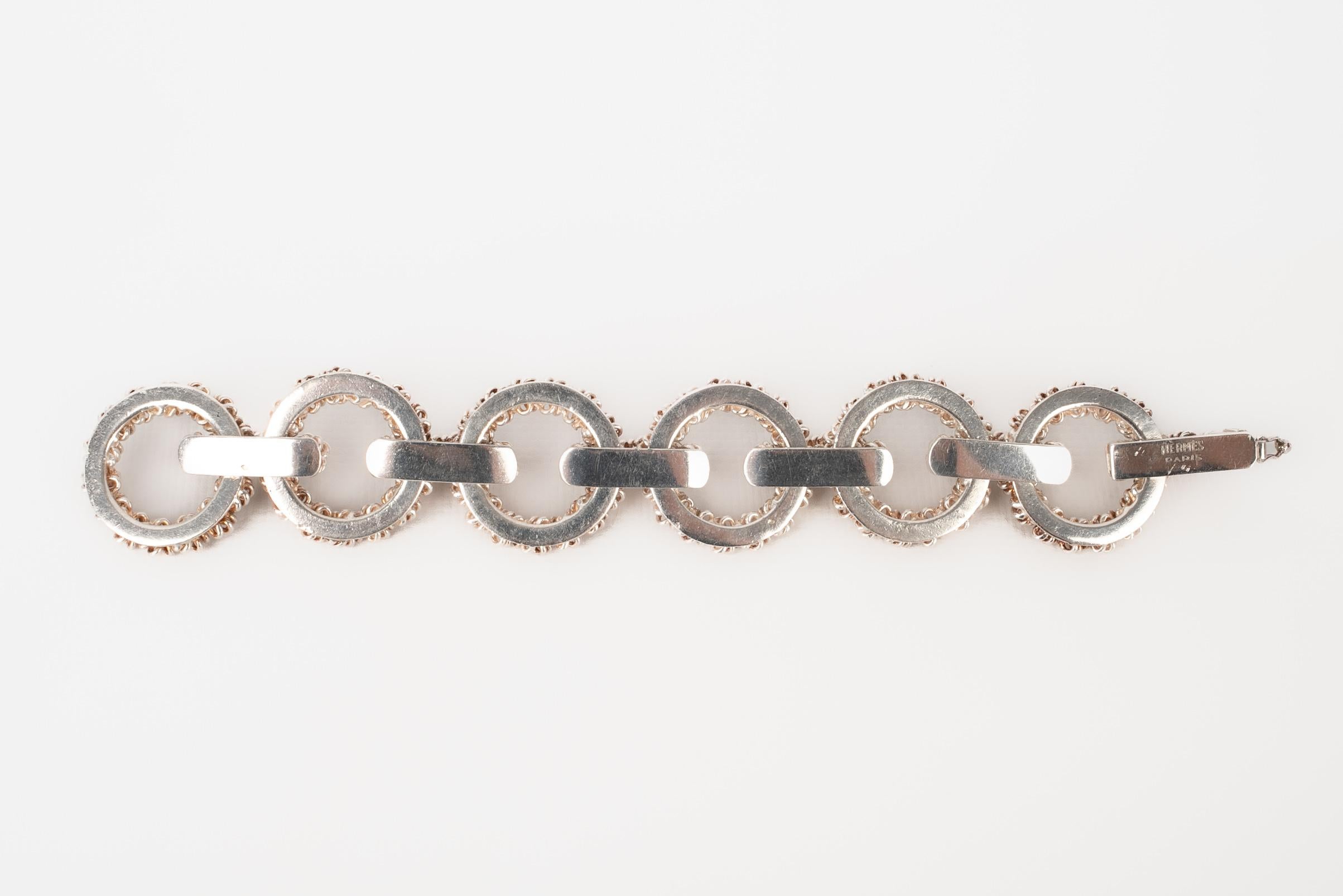De las mujeres Pulsera de plata Hermès en venta