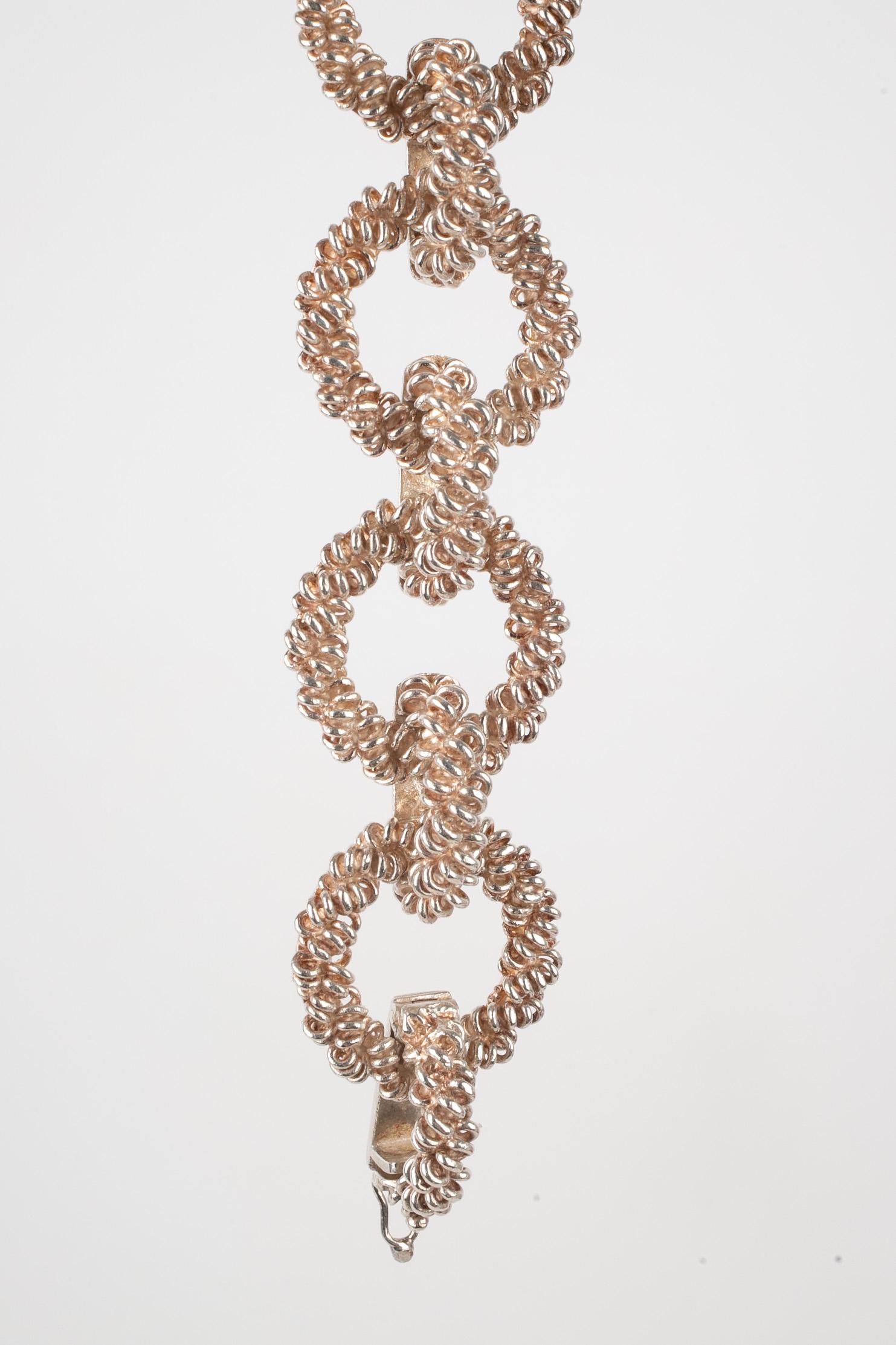 Pulsera de plata Hermès en venta 1