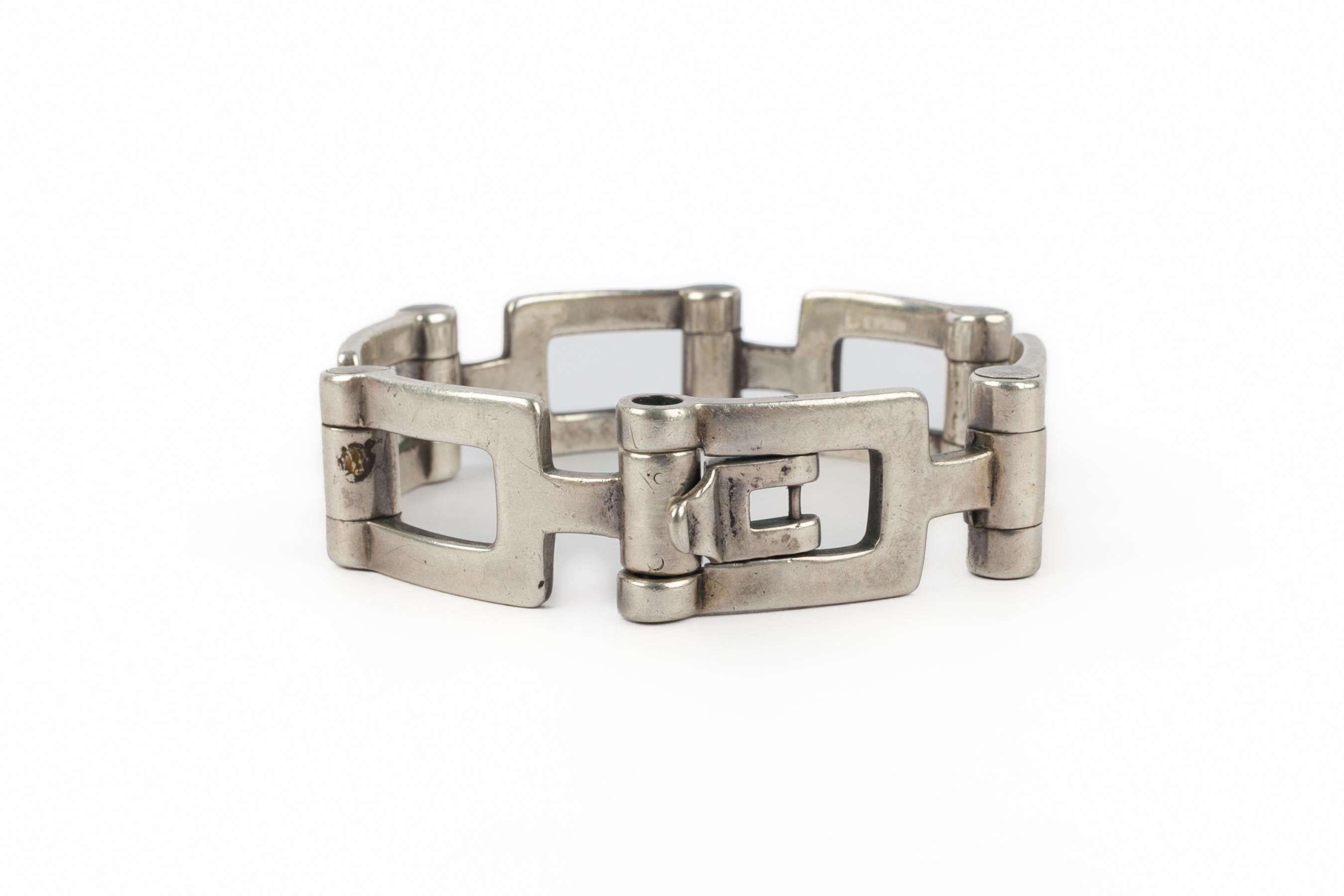 Hermès silver bracelet For Sale 1