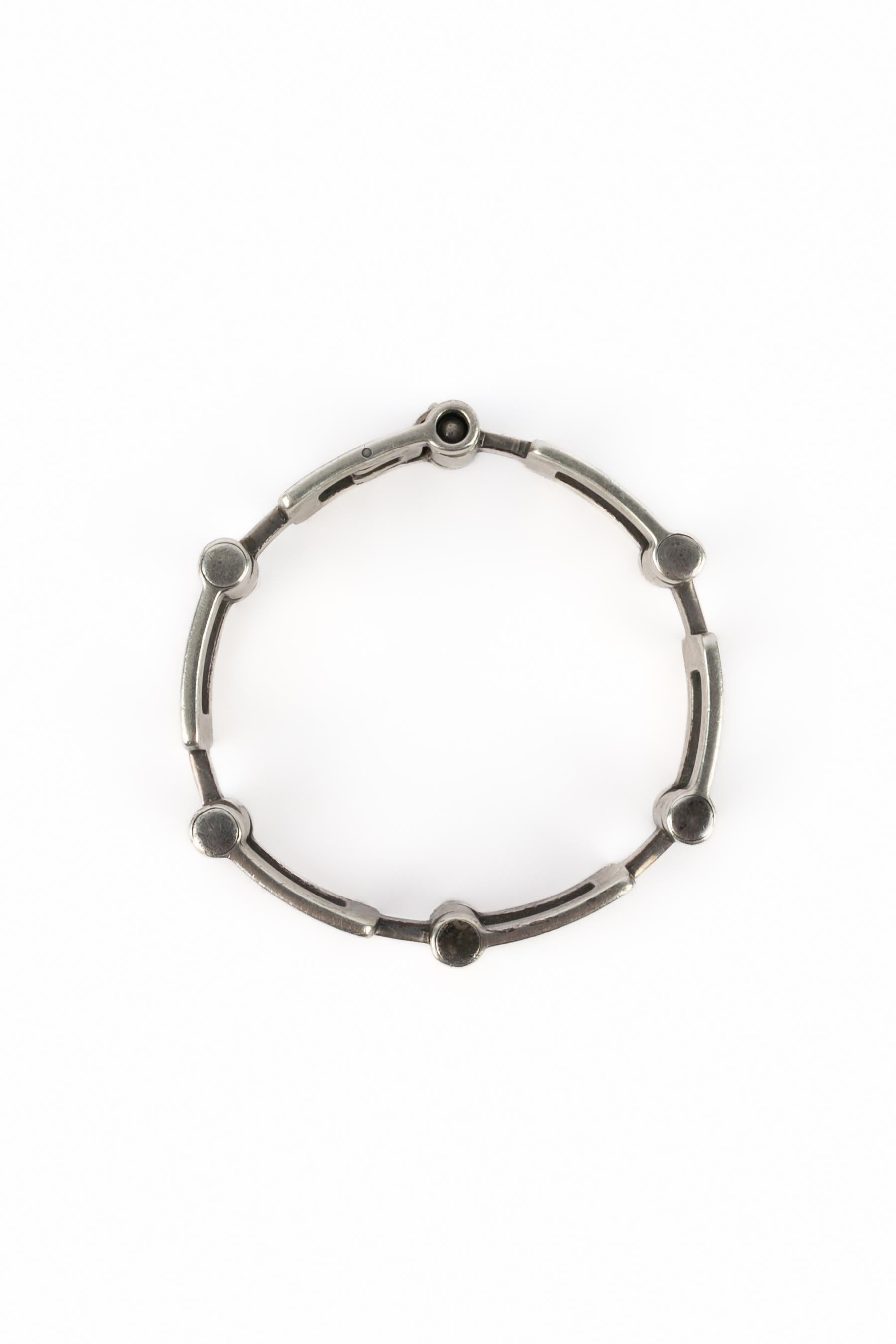 Hermès silver bracelet For Sale 3