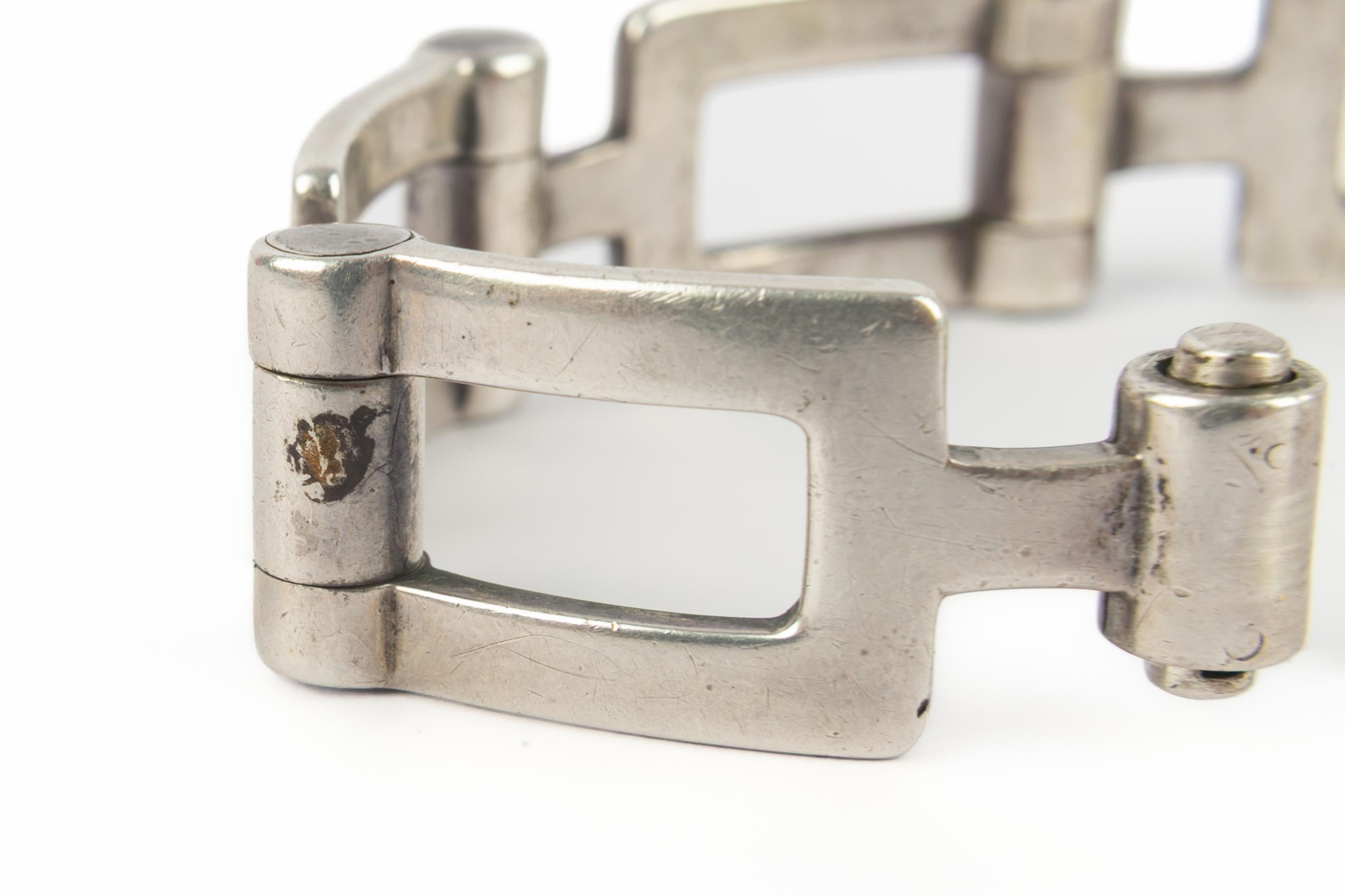 Hermès silver bracelet For Sale 5