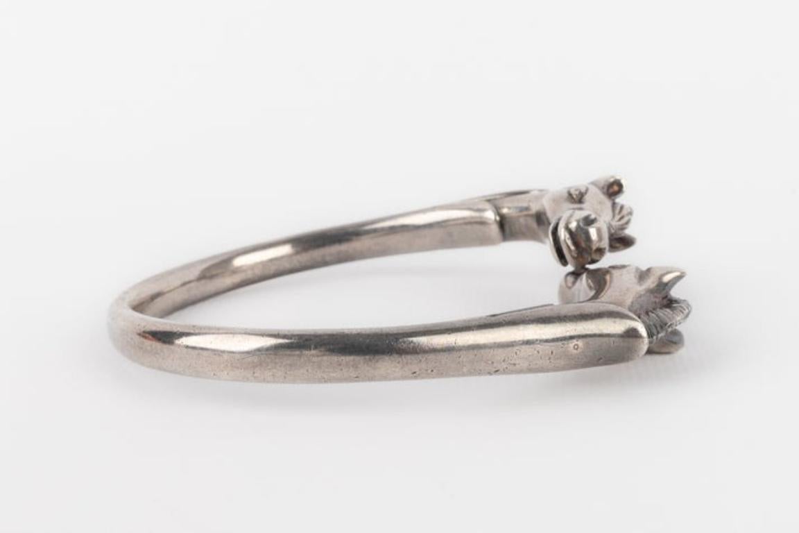 Hermès Silver Bracelet Galop Bracelet In Excellent Condition For Sale In SAINT-OUEN-SUR-SEINE, FR