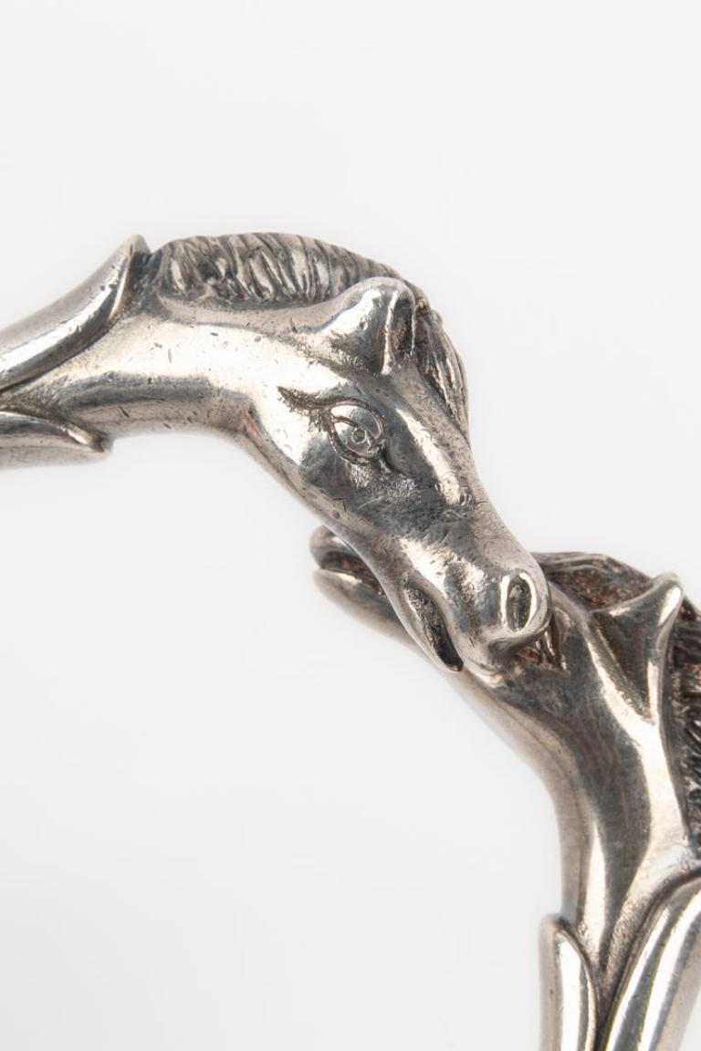 Women's Hermès Silver Bracelet Galop Bracelet For Sale