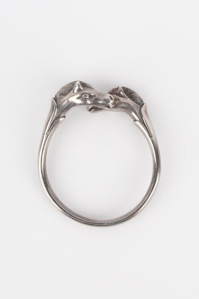 Hermès Silver Bracelet Galop Bracelet For Sale 5