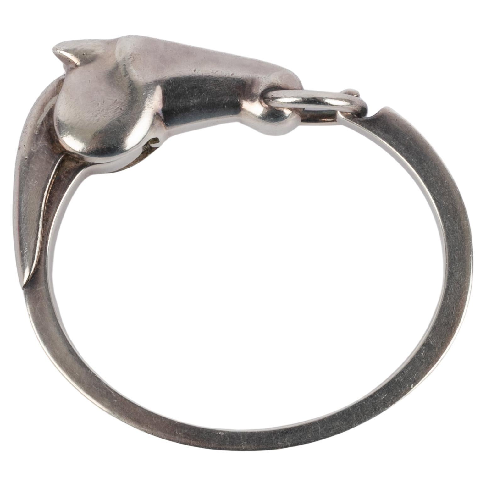 Hermès silver bracelet 
Galop
 For Sale