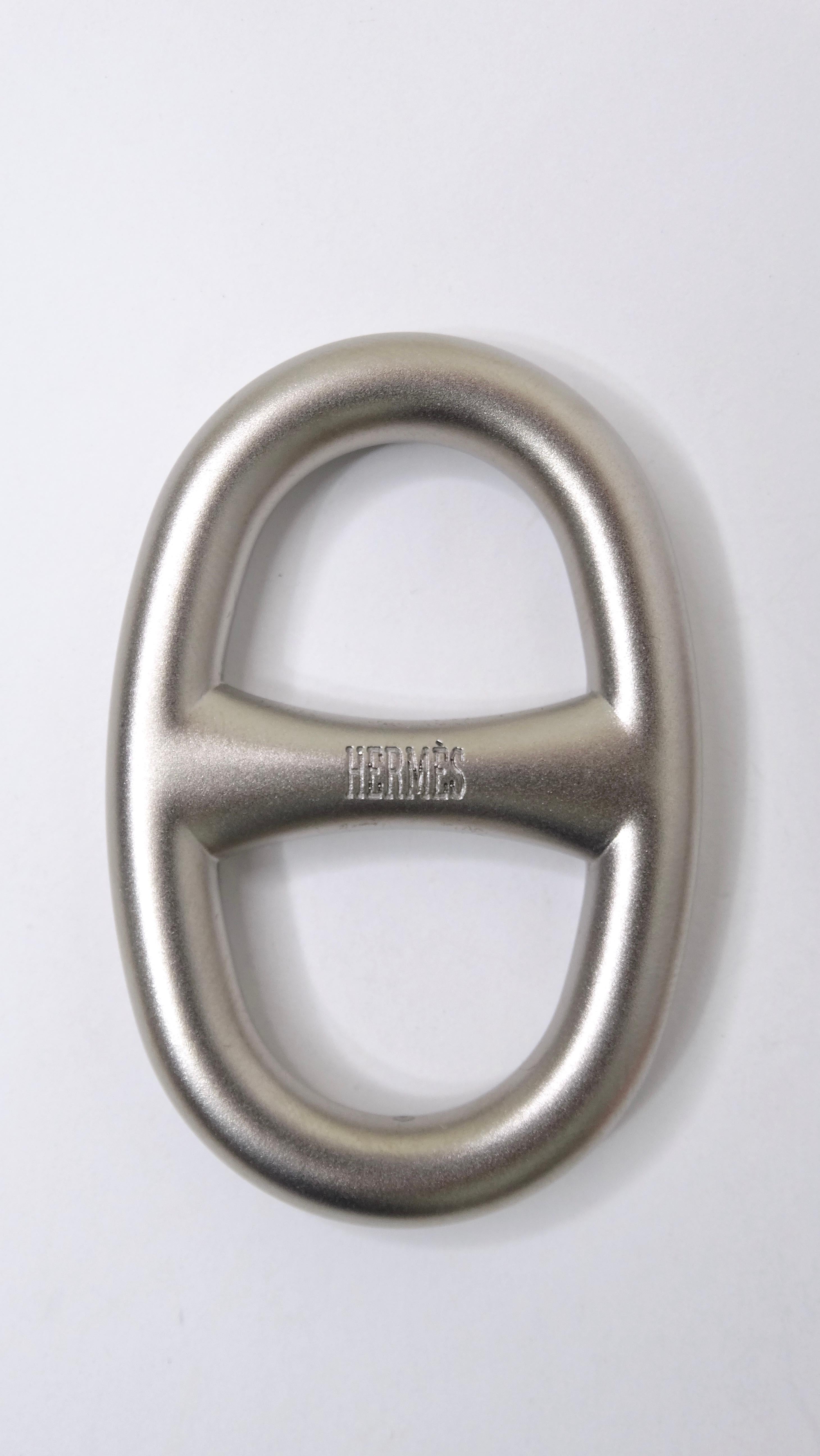 silver hermes ring
