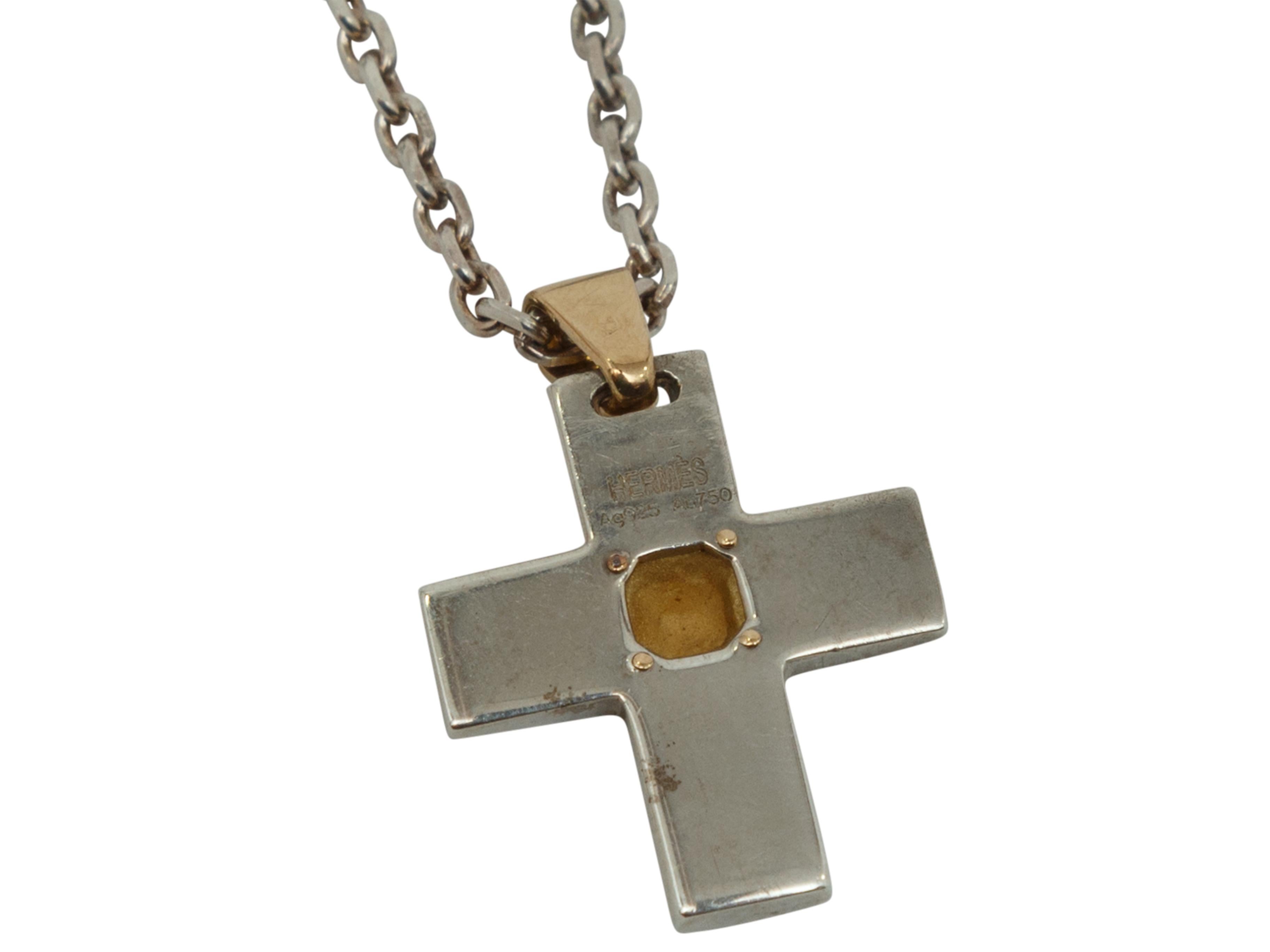 hermes cross necklace