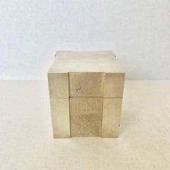 Briquet Hermes Silver Cube, 1960 France