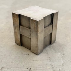 Hermes Silver Cube Lighter, 1960s France