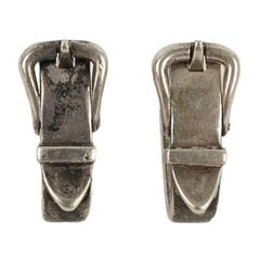 Hermès Silver Cufflinks