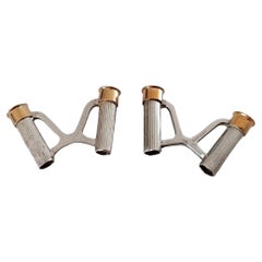 Hermès Silber Gold Manschettenknöpfe Patronenhülse Schrotpatronen