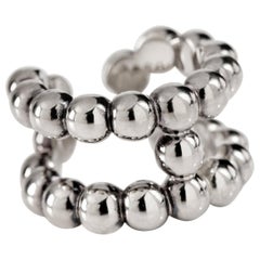 Hermès Silver H Ring size 5.25
