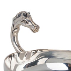 Hermes Silver Horse Head Catch All Pin Tray