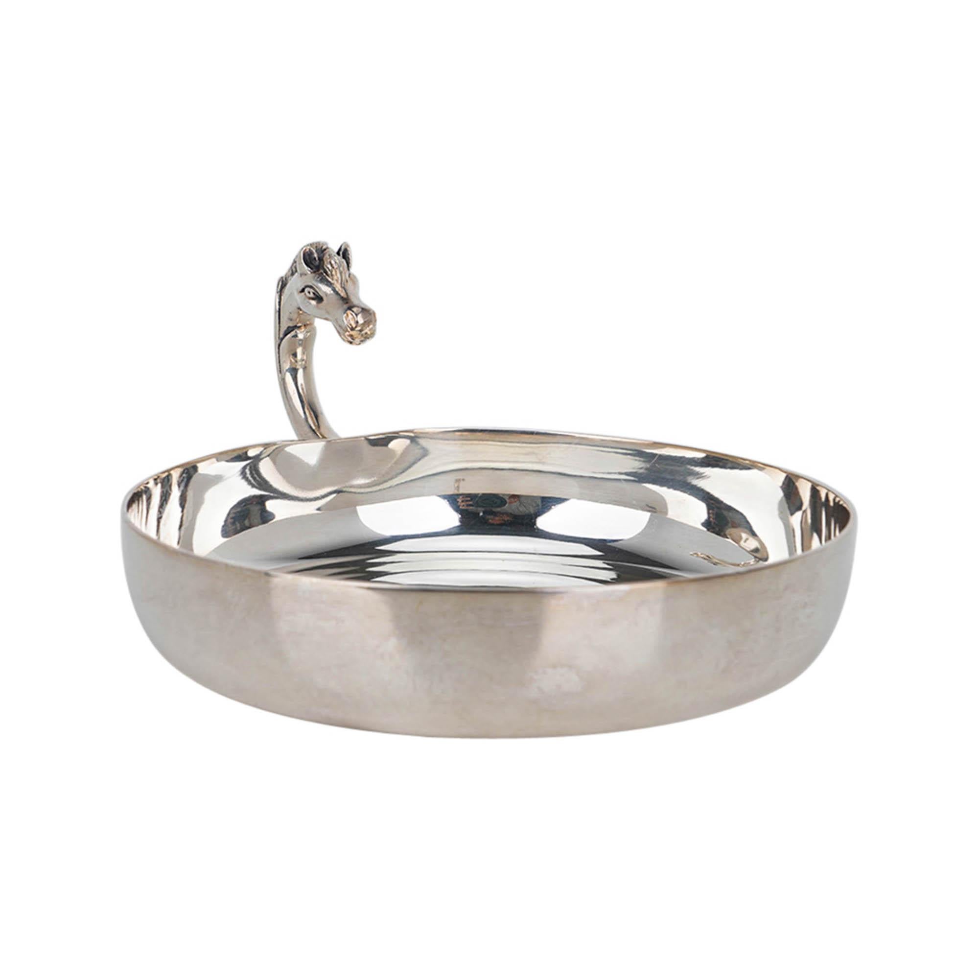 Hermes Silver Horse Head Catch All Pin Tray For Sale 2