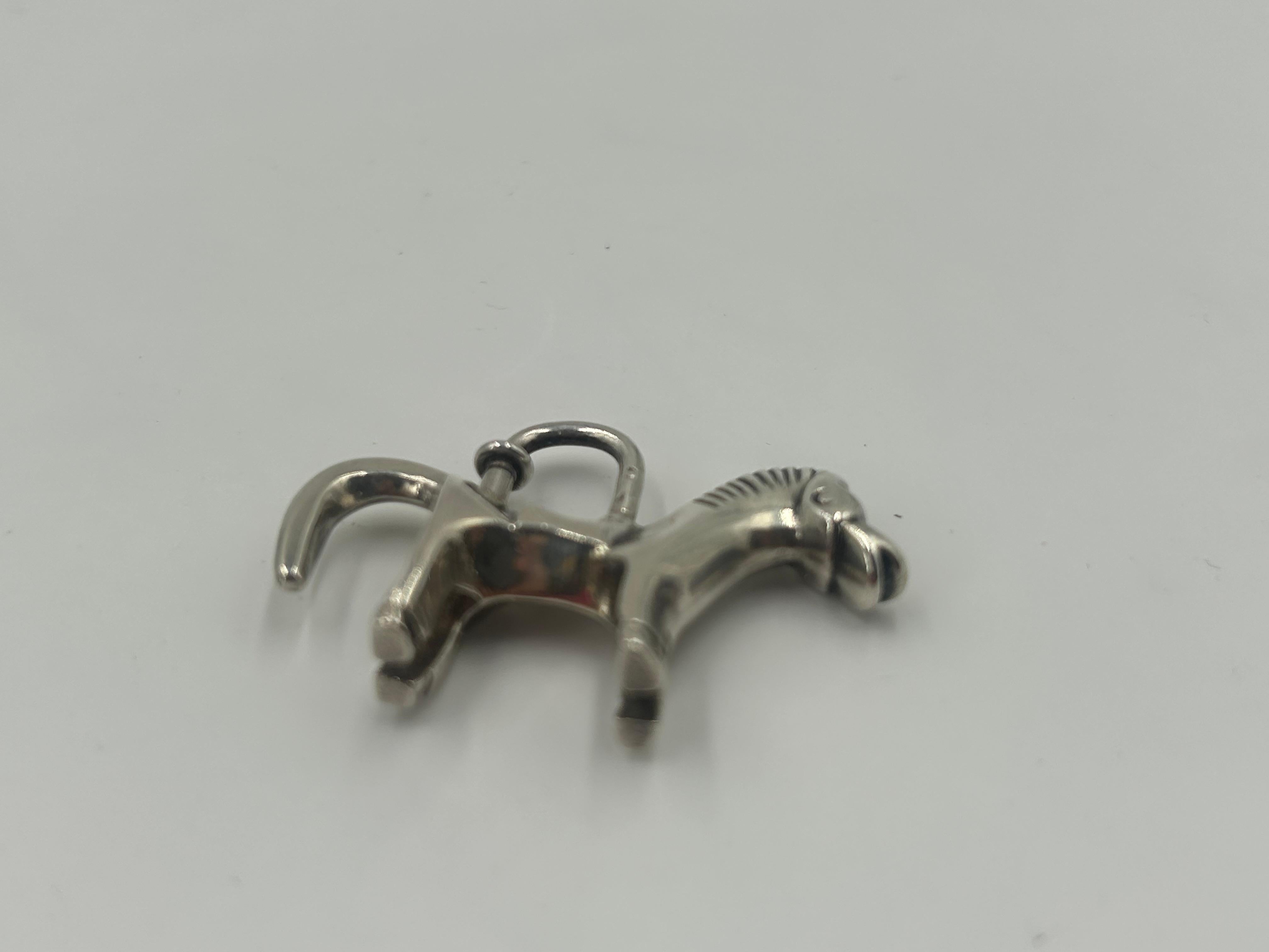 Hermès Silver Horse Lock For Sale 2