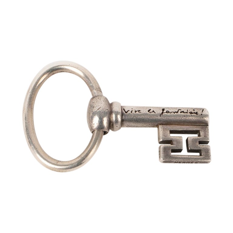 Hermès Silver Key Ring 'Vive la fantaisie', 2004