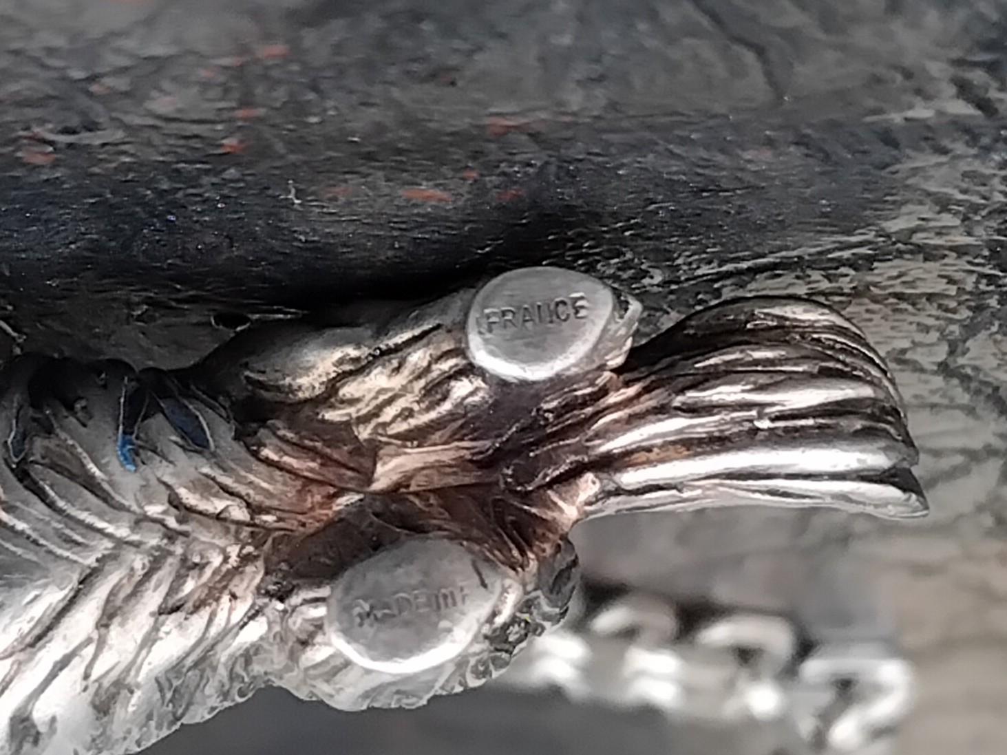 Hermès Silver Keychain Key Holder Dachshund Dog Shaped For Sale 7