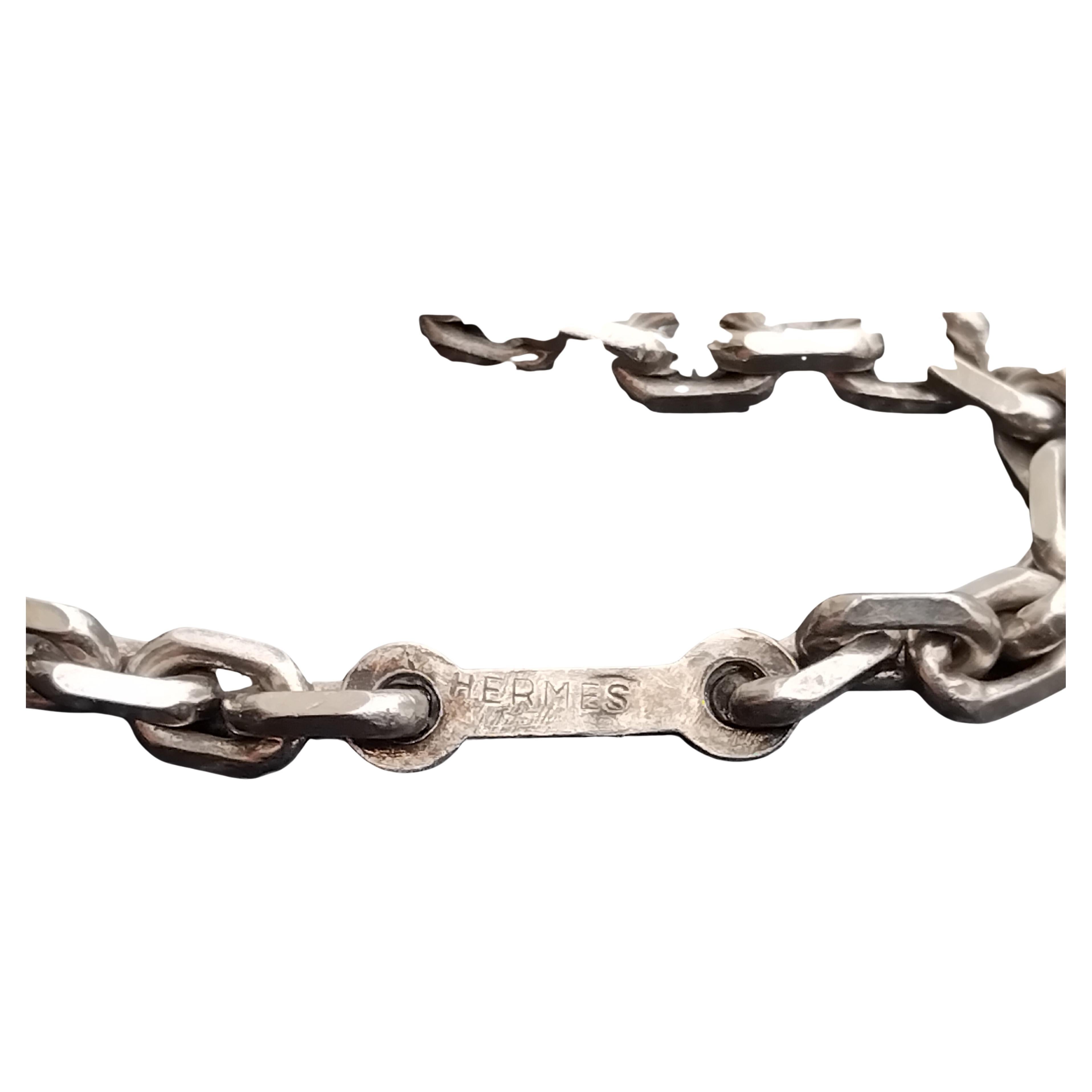 Hermès Silver Keychain Key Holder Dachshund Dog Shaped For Sale 4