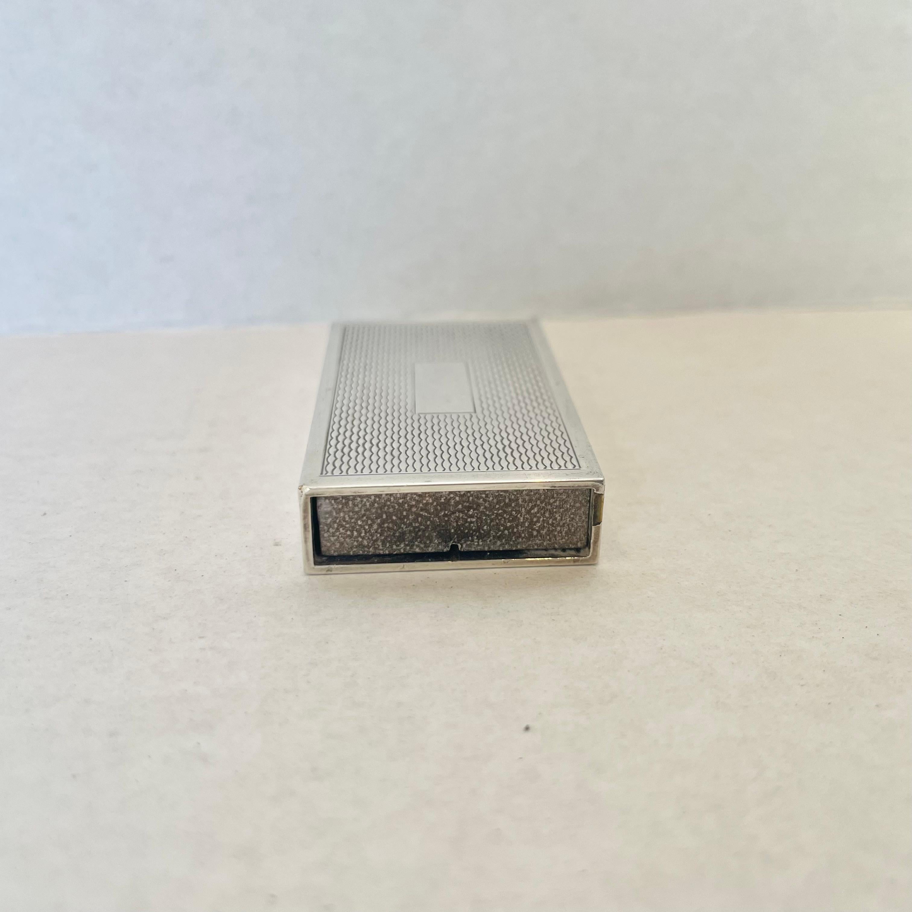 Hermès Silver Matchbox In Good Condition In Los Angeles, CA